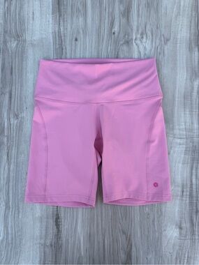 Ethika Women's High-Waist Pink Active Bike Shorts